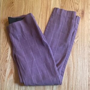 a new day Purple Checkered trousers